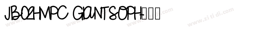 JB02HMPC GIANTSOPH字体转换
